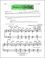Masters in This Hall Handbell sheet music cover Thumbnail